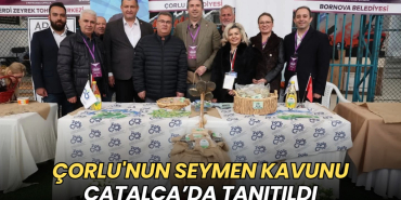Tekirdağ haberleri - Çorlu'nun Seymen kavunu Çatalca’da tanıtıldı