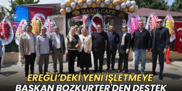 Marmaraereğlisi'ndeki yeni işletmeye Başkan Bozkurter'den destek 4 Marmaraereğlisi'ndeki yeni işletmeye Başkan Bozkurter'den destek