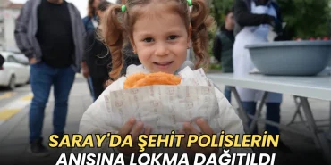 Tekirdağ haberleri - Saray'da şehit polislerin anısına lokma dağıtıldı
