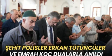 Şehit polisler Erkan Tütüncüler ve Emrah Koç dualarla anıldı 7 Tekirdağ haberleri - Şehit polisler Erkan Tütüncüler ve Emrah Koç dualarla anıldı