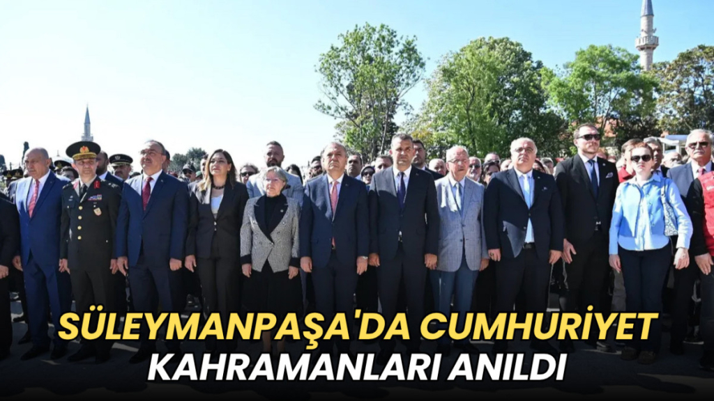 Tekirdağ haberleri - Süleymanpaşa'da Cumhuriyet kahramanları anıldı