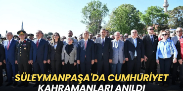 Tekirdağ haberleri - Süleymanpaşa'da Cumhuriyet kahramanları anıldı