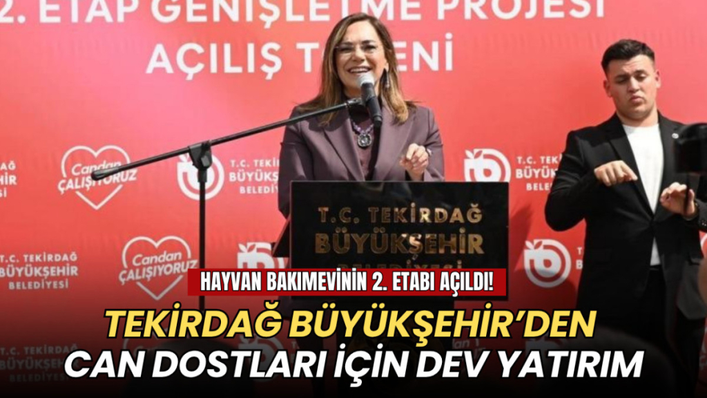 Tekirdağ haberleri - Tekirdağ Büyükşehir’den can dostları için dev yatırım: Bakımevinin 2. etabı açıldı