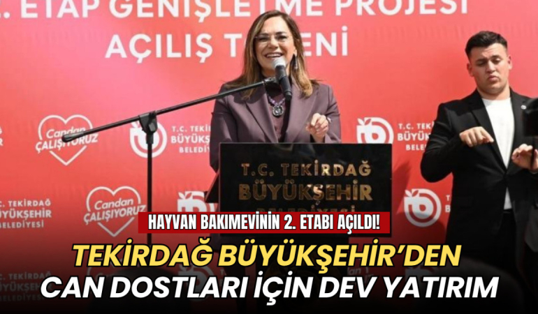 Tekirdağ Büyükşehir’den can dostları için dev yatırım: Bakımevinin 2. etabı açıldı 1 Tekirdağ haberleri - Tekirdağ Büyükşehir’den can dostları için dev yatırım: Bakımevinin 2. etabı açıldı