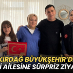 Tekirdağ haberleri - Tekirdağ Büyükşehir’den gazi ailesine sürpriz ziyaret