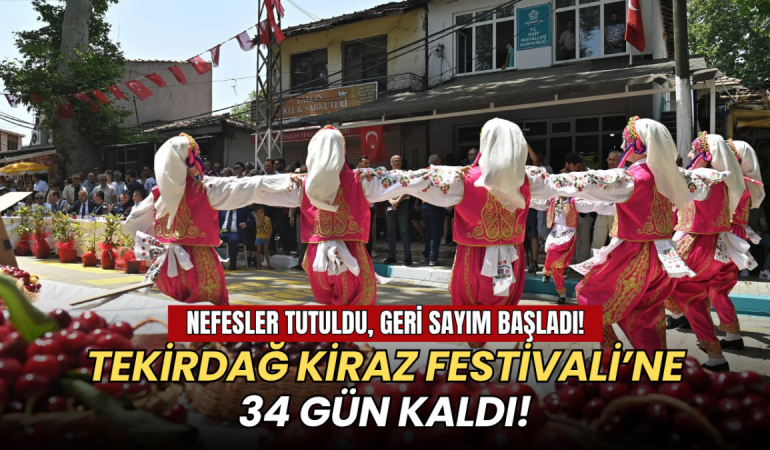 60. Uluslararası Tekirdağ Kiraz Festivali için geri sayım başladı 6 Tekirdağ haberleri - 60. Uluslararası Tekirdağ Kiraz Festivali için geri sayım başladı