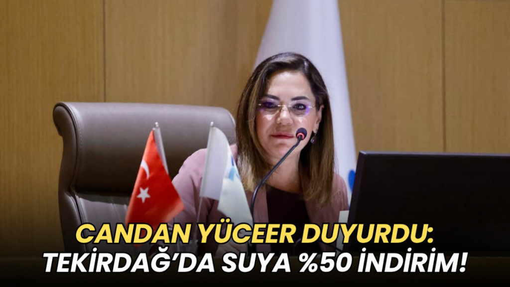 Tekirdağ haberleri - Başkan Yüceer sözünü tuttu: Tekirdağ'da suya %50 indirim!