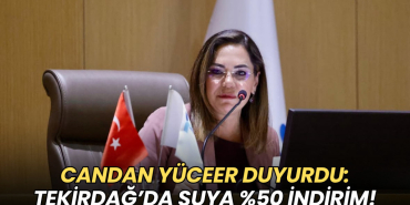 Tekirdağ haberleri - Başkan Yüceer sözünü tuttu: Tekirdağ'da suya %50 indirim!