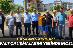 Çorlu haberleri - Ahmet Sarıkurt Cumhuriyet Mahallesi’ndeki asfalt çalışmalarını inceledi
