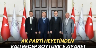 Tekirdağ haberleri - AK Parti heyetinden Vali Recep Soytürk’e ziyaret