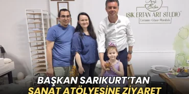 Çorlu haberleri - Başkan Sarıkurt’tan sanat atölyesine ziyaret