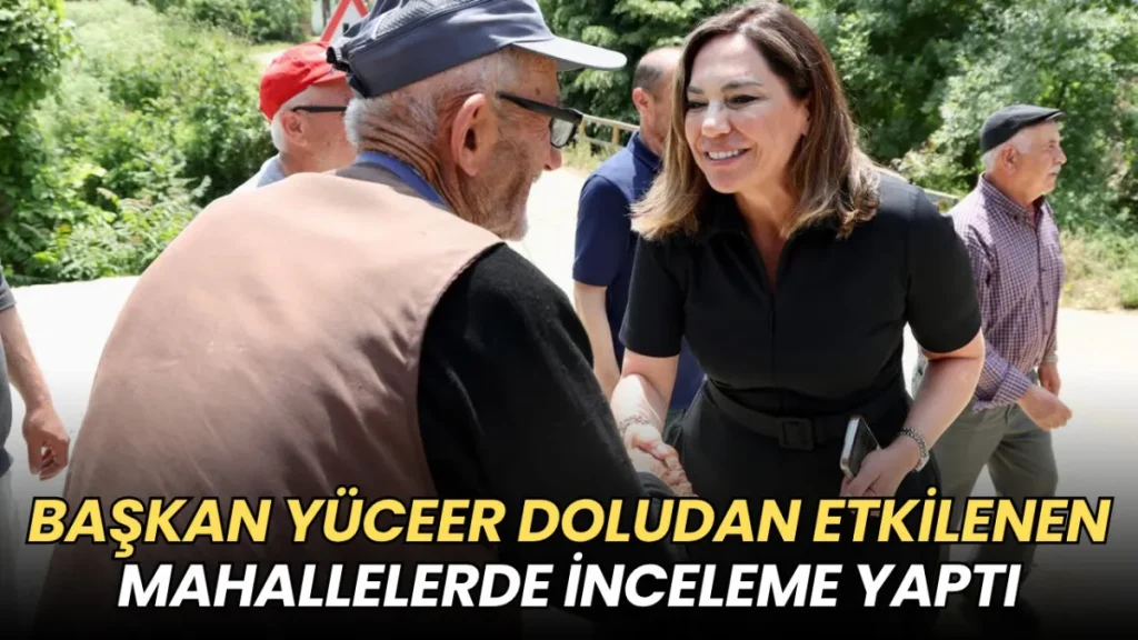 Tekirdağ haberleri - Candan Yüceer doludan etkilenen mahallelerde üreticileri ziyaret etti