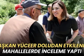Tekirdağ haberleri - Candan Yüceer doludan etkilenen mahallelerde üreticileri ziyaret etti
