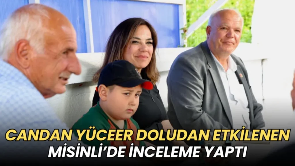 Tekirdağ haberleri - Candan Yüceer doludan etkilenen Misinli’de inceleme yaptı