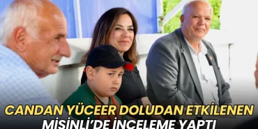 Tekirdağ haberleri - Candan Yüceer doludan etkilenen Misinli’de inceleme yaptı