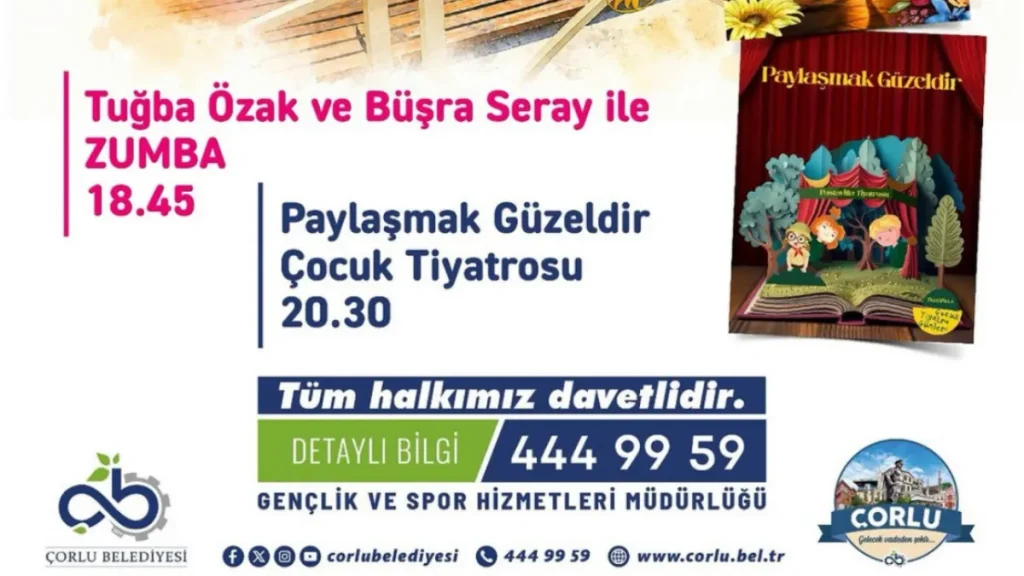 Çorlu’da yaz etkinlikleri Ferdi Zeyrek Parkı’nda başlıyor 4 Tekirdağ haberleri - Çorlu’da yaz etkinlikleri Ferdi Zeyrek Parkı’nda başlıyor