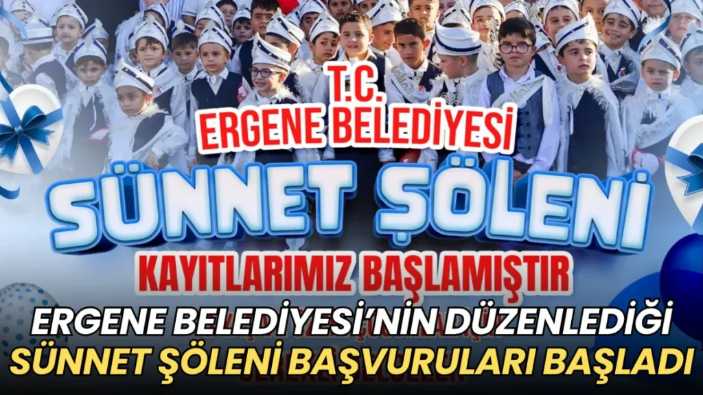 Ergene haberleri - Ergene Belediyesi’nin düzenlediği Sünnet Şöleni başvuruları başladı