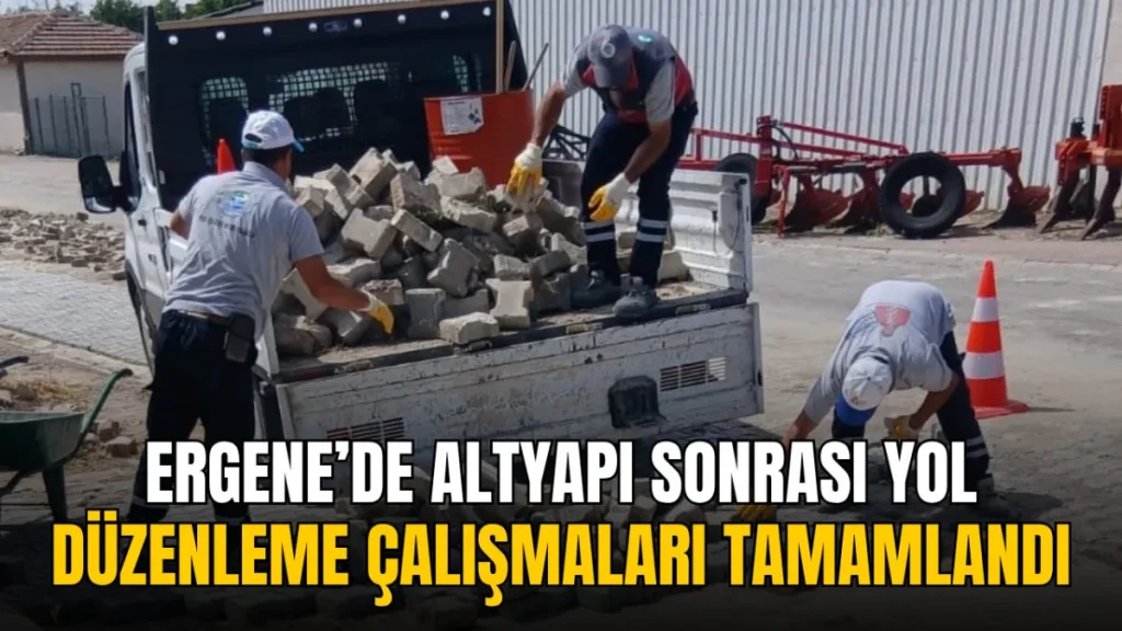 Ergene haberleri - Ergene’de altyapı sonrası yol düzenleme çalışmaları tamamlandı