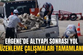 Ergene haberleri - Ergene’de altyapı sonrası yol düzenleme çalışmaları tamamlandı