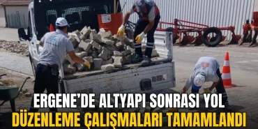 Ergene haberleri - Ergene’de altyapı sonrası yol düzenleme çalışmaları tamamlandı