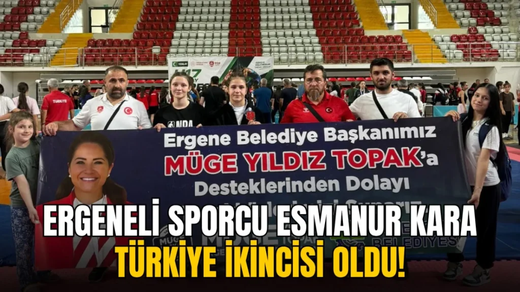 Ergene haberleri - Ergeneli sporcu Esmanur Kara Türkiye ikincisi oldu