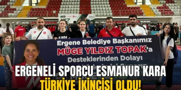 Ergene haberleri - Ergeneli sporcu Esmanur Kara Türkiye ikincisi oldu