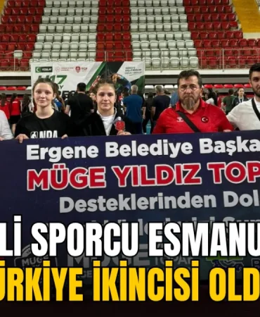 Ergene haberleri - Ergeneli sporcu Esmanur Kara Türkiye ikincisi oldu