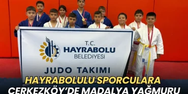 Tekirdağ haberleri - Hayrabolulu sporculara Çerkezköy’de madalya yağmuru
