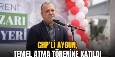 Çorlu haberleri - İlhami Özcan Aygun, Çorlu’daki kapalı pazar yeri temel atma törenine katıldı