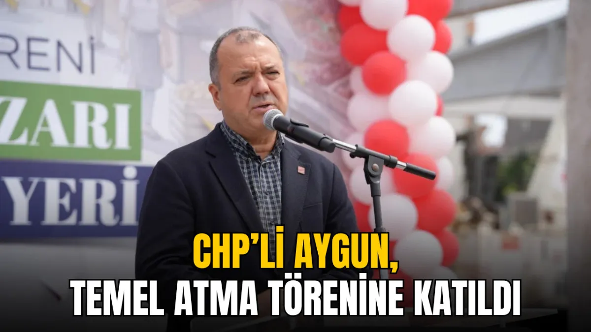 İlhami Özcan Aygun, Çorlu’daki kapalı pazar yeri temel atma törenine katıldı