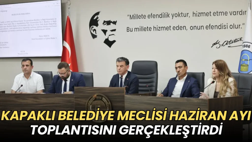 Tekirdağ haberleri - Kapaklı Belediye Meclisi Haziran ayı toplantısını gerçekleştirdi