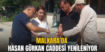 Malkara haberleri - Malkara’da Hasan Gürkan Caddesi yenileniyor