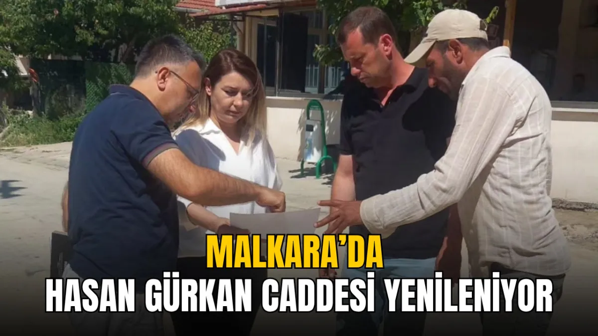 Malkara’da Hasan Gürkan Caddesi yenileniyor