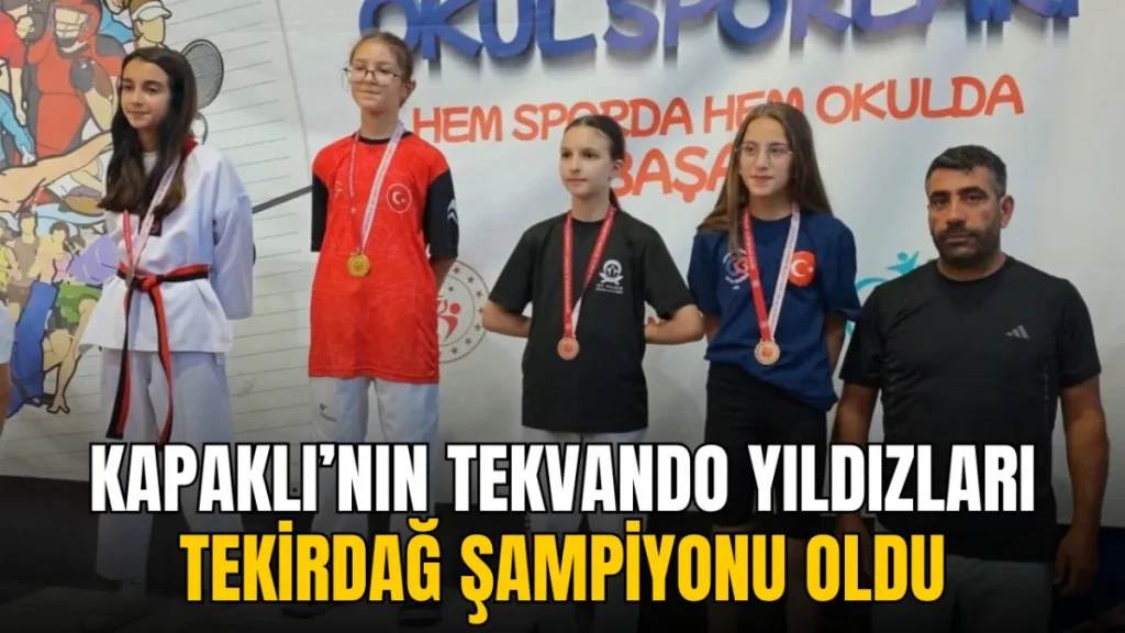 Kapaklı haberleri - Kapaklı’nın tekvando yıldızları Tekirdağ şampiyonu oldu