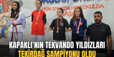 Kapaklı’nın tekvando yıldızları Tekirdağ şampiyonu oldu 1 Kapaklı haberleri - Kapaklı’nın tekvando yıldızları Tekirdağ şampiyonu oldu