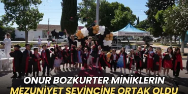 Marmaraereğlisi haberleri - Onur Bozkurter miniklerin mezuniyet sevincine ortak oldu