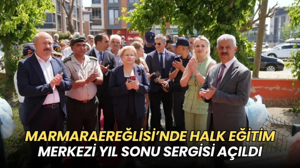 Tekirdağ haberleri - Marmaraereğlisi’nde Halk Eğitim Merkezi yıl sonu sergisi açıldı