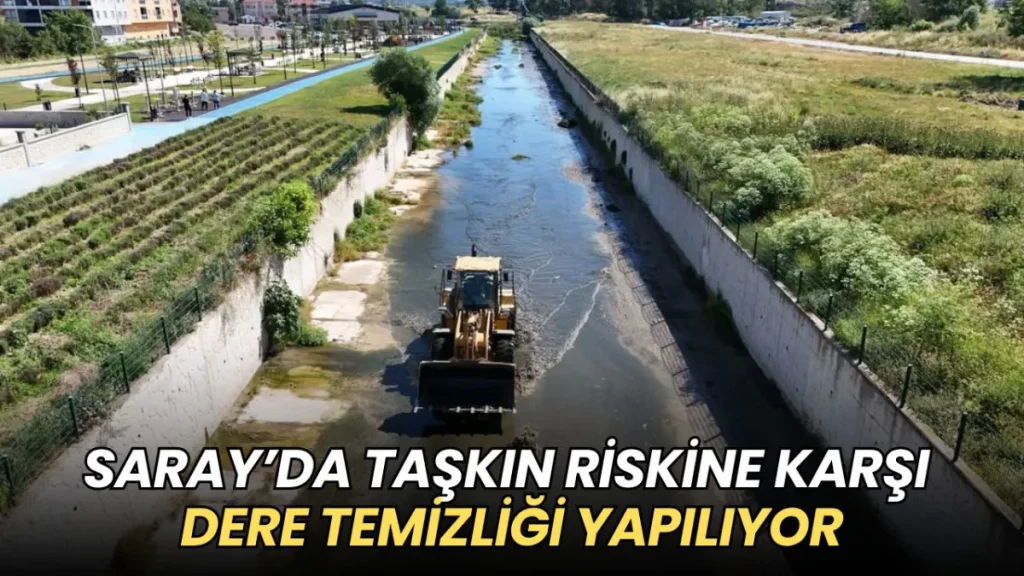 Tekirdağ haberleri - Saray’da Galata Deresi’nde temizlik ve düzenleme çalışmaları sürüyor