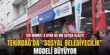 TEK Market 4 ayda 85 bin satışa ulaştı: Tekirdağ’da sosyal belediyecilik modeli büyüyor 1 Tekirdağ haberleri - TEK Market 4 ayda 85 bin satışa ulaştı: Tekirdağ’da sosyal belediyecilik modeli büyüyor