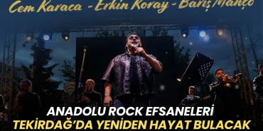 Anadolu Rock efsaneleri Tekirdağ’da yeniden hayat bulacak 1 Çerkezköy haberleri - Anadolu Rock efsaneleri Tekirdağ’da yeniden hayat bulacak