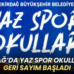Tekirdağ haberleri - Tekirdağ’da Yaz Spor Okulları için geri sayım başladı