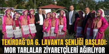 Tekirdağ haberleri - Tekirdağ’da 6. Lavanta Şenliği başladı: Mor tarlalar ziyaretçileri ağırlıyor