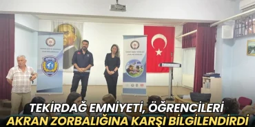 Tekirdağ Emniyeti, öğrencileri akran zorbalığına karşı bilgilendirdi 3 Tekirdağ haberleri - Tekirdağ Emniyeti, öğrencileri akran zorbalığına karşı bilgilendirdi