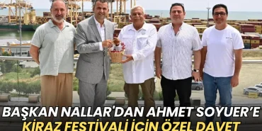 Başkan Nallar'dan Ahmet Soyuer’e Kiraz Festivali için özel davet 9 Süleymanpaşa haberleri - Başkan Nallar'dan Ahmet Soyuer’e Kiraz Festivali için özel davet