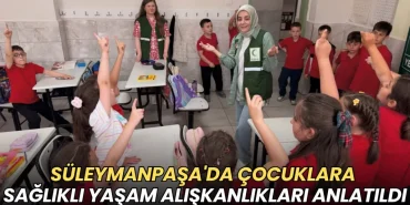 Süleymanpaşa'da çocuklara sağlıklı yaşam alışkanlıkları anlatıldı 5 Tekirdağ haberleri - Süleymanpaşa'da çocuklara sağlıklı yaşam alışkanlıkları anlatıldı