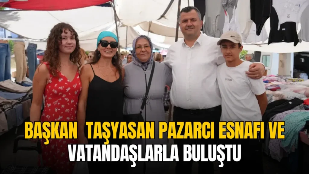 Saray haberleri - Saray Belediye Başkanı Abdül Taşyasan, semt pazarında pazarcı esnafı ve vatandaşlarla sohbet ediyor.