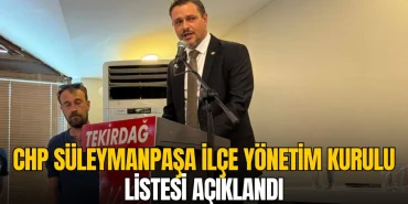 CHP Süleymanpaşa İlçe Yönetim Kurulu listesi açıklandı 3 CHP Süleymanpaşa İlçe Başkanı Ozan Varan