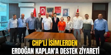Tekirdağ haberleri - CHP'li isimlerden Erdoğan Kaplan'a destek ziyareti