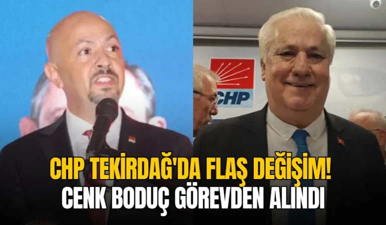 Tekirdağ haberleri - CHP Tekirdağ İl Başkanı Cenk Boduç görevden alındı, yerine Erdoğan Kaplan atandı