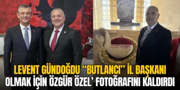 Tekirdağ haberleri - Levent Gündoğdu, butlancı il başkanı olmak için Özgür Özel'li fotoğrafını kaldırdı
